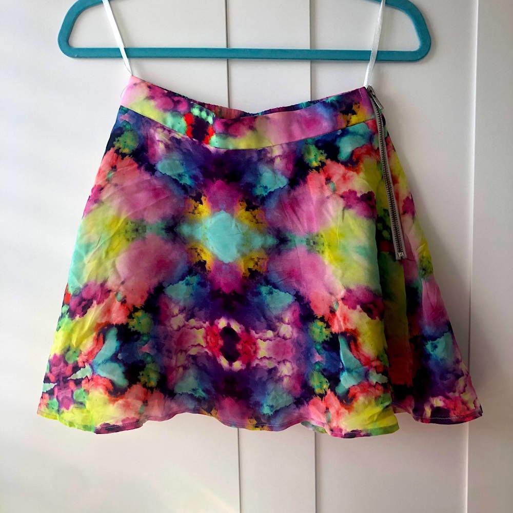 Tie-Dye Mini Skirt